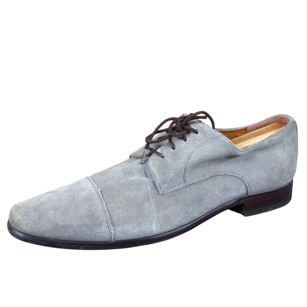 Florsheim Angelo Men Casual Cap Toe Oxford Shoe‎ Size Unknown Grey Suede